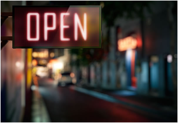 acrylic sheet, open sign