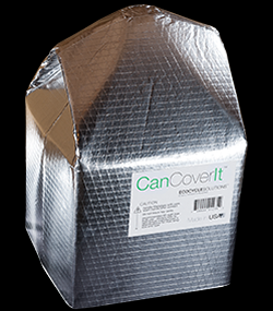 closed CanCoverIt non IC recessed light fixture cover