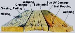 Common wood decking problems.