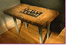 side table and display case